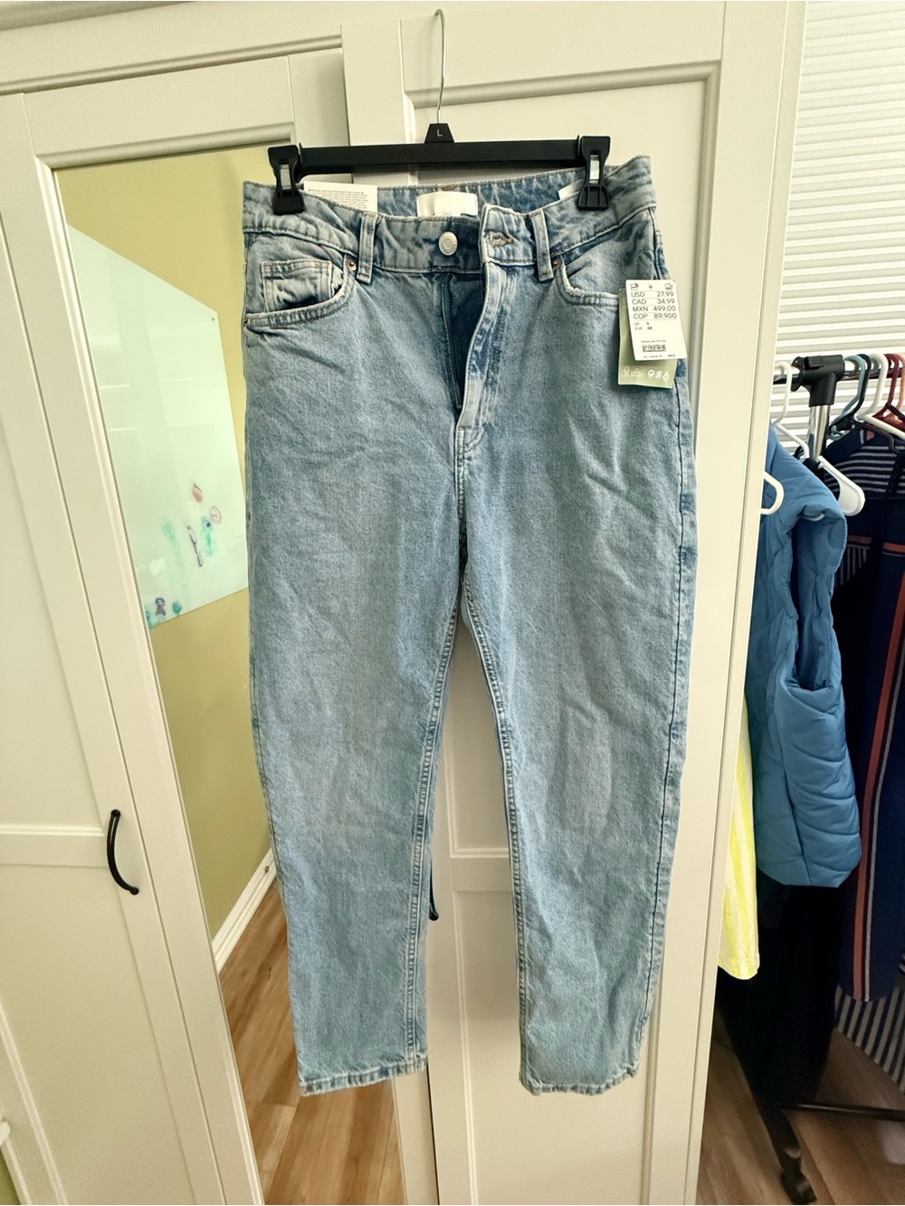 H&M Light Blue Mom Jeans